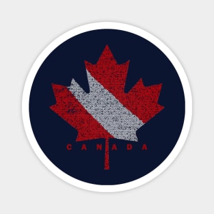 Canadian Flag Maple Leaf Canada Scuba Dive Flag Magnet